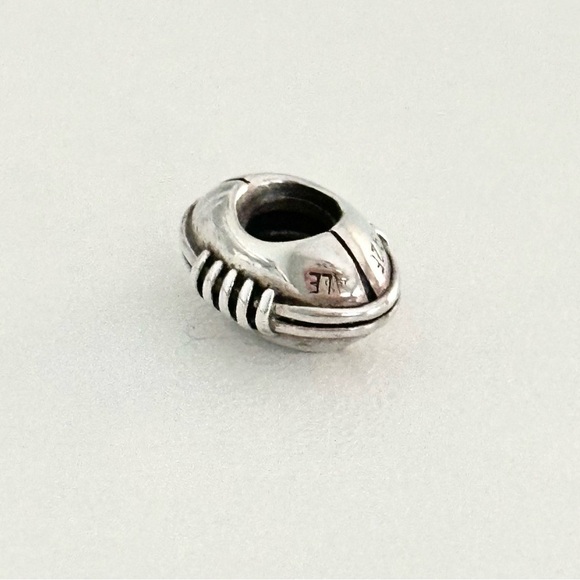 Pandora Sterling Silver Football Sports Theme Rare Retired Bead Charm - Picture 4 of 7